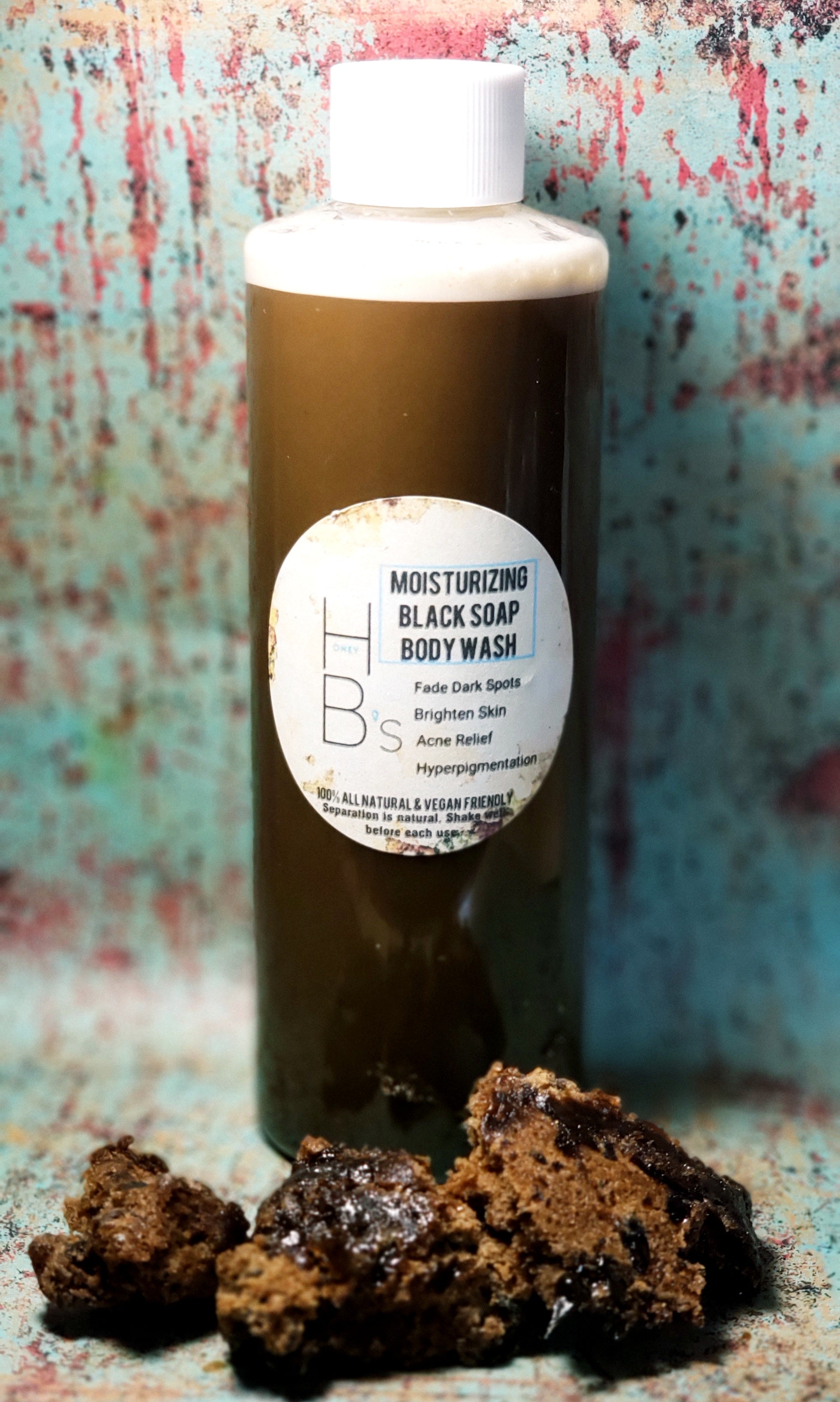 Honey B's All Natural Moisturizing Black Soap Body Wash